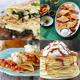 StarBlue 30.5cm White Electric Pancake & Crepe Maker 1000W – Adjustable Thermostat